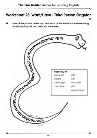 variadas guias en ingles esl worksheets