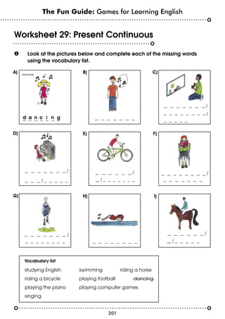 variadas guias en ingles esl worksheets