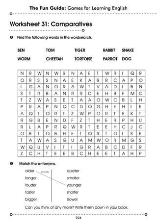 variadas guias en ingles esl worksheets