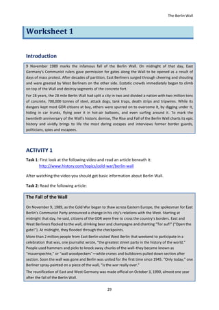 worksheets final product