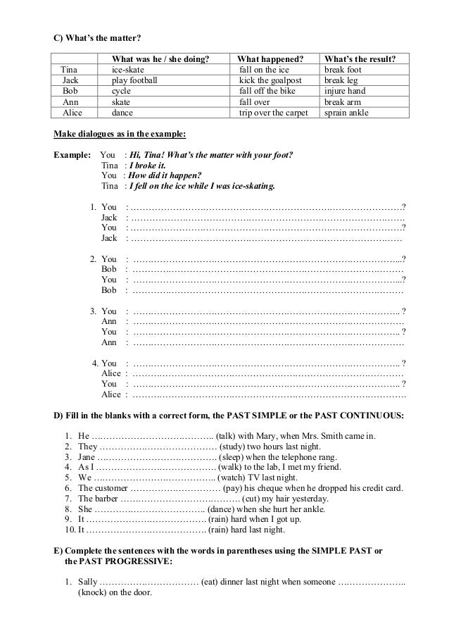 Worksheets grammar