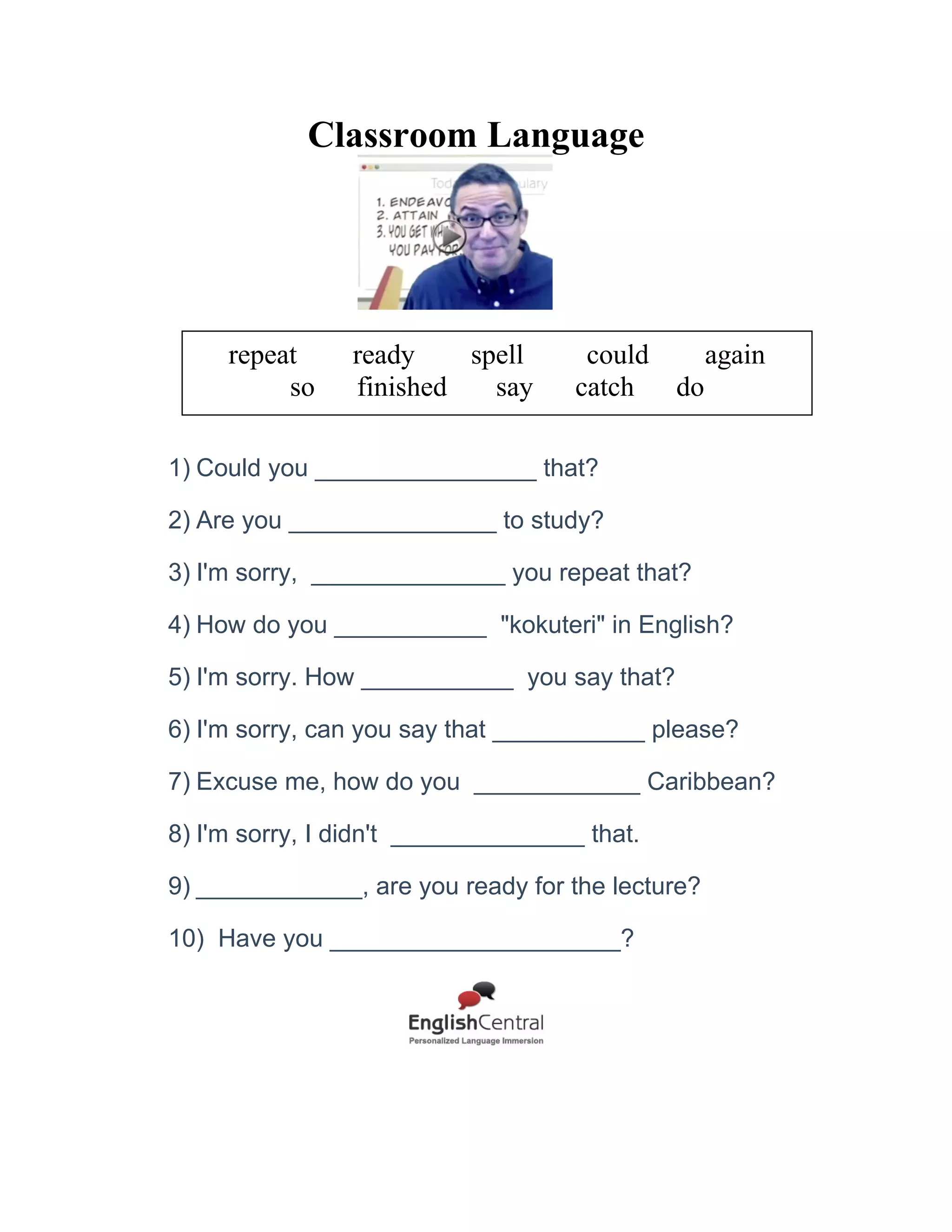 Likes

like
my
quite
love
Go
Well, I think that the purpose of going tofun is to fan
school
get good ____________.
these
enjoy
crazy
1) I like ______________ school.
2) I __________ pancakes.
3) I like watching movies _________ a bit.
4) Nice. I __________ concerts there.
5) _________ roller skating, I love roller skating.
6) God, I love ______________fries.
7) And as someone who eats Spam on an almost daily
basis, I ______________ it!
8) But I enjoy it. It's really _______________.
9) Oh! I'm _________________ about eggs.
10) Obviously, I'm a big ___________ of reading.

Page 5

 