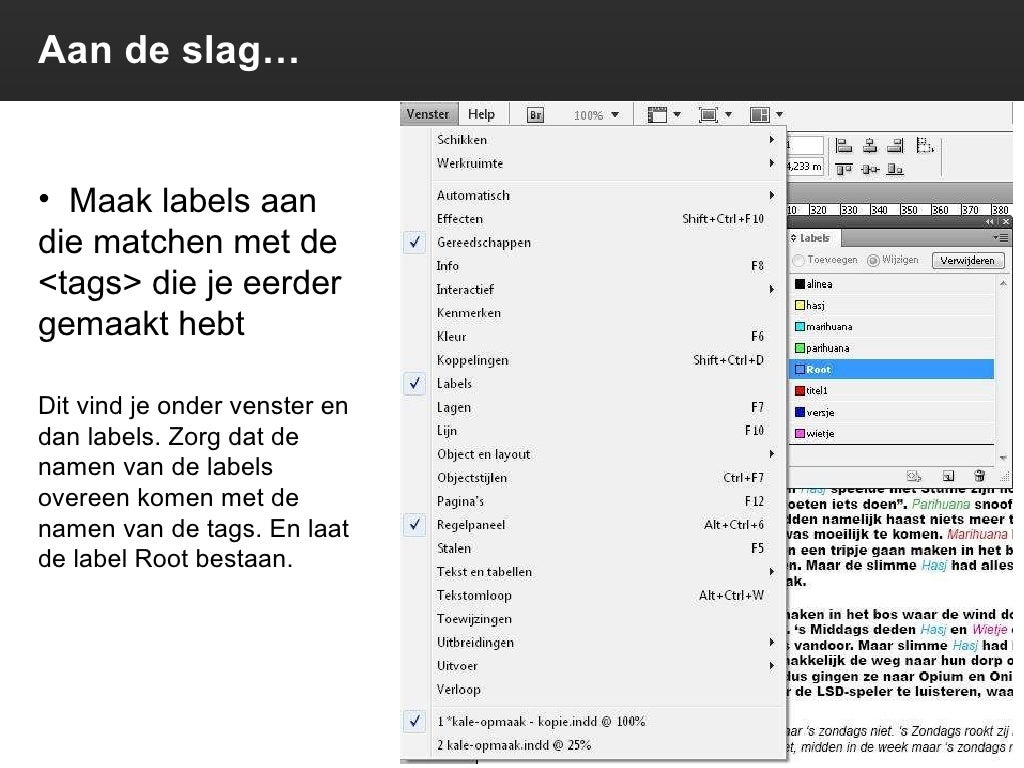 Indesign Xml Tags Einfügen : Exportieren von Dokumenten in InDesign – DVVE