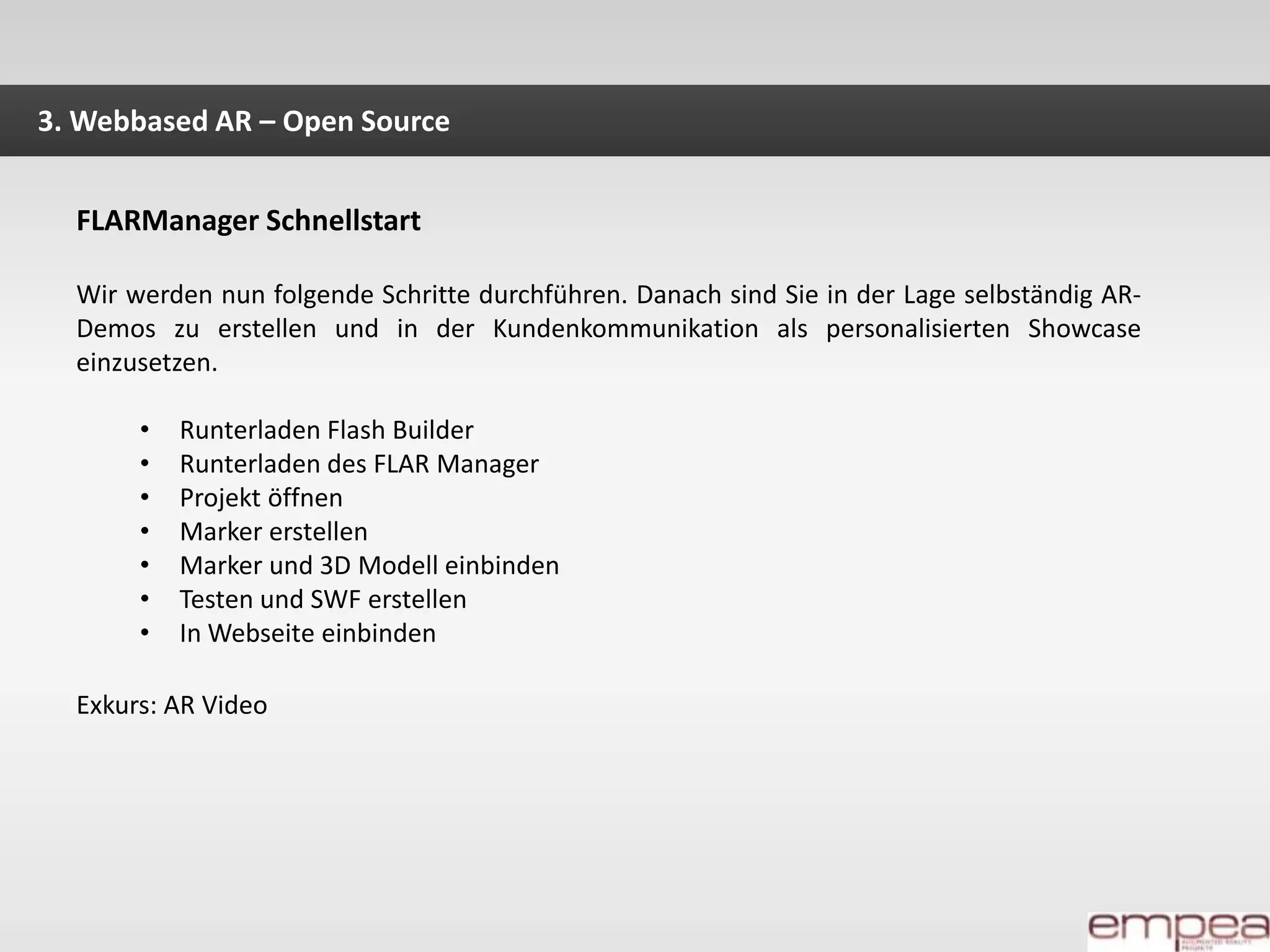 1. Wo steht AR heute?Die virtuelle Realität und die Realität sind miteinander kombiniert (teilweise überlagert).