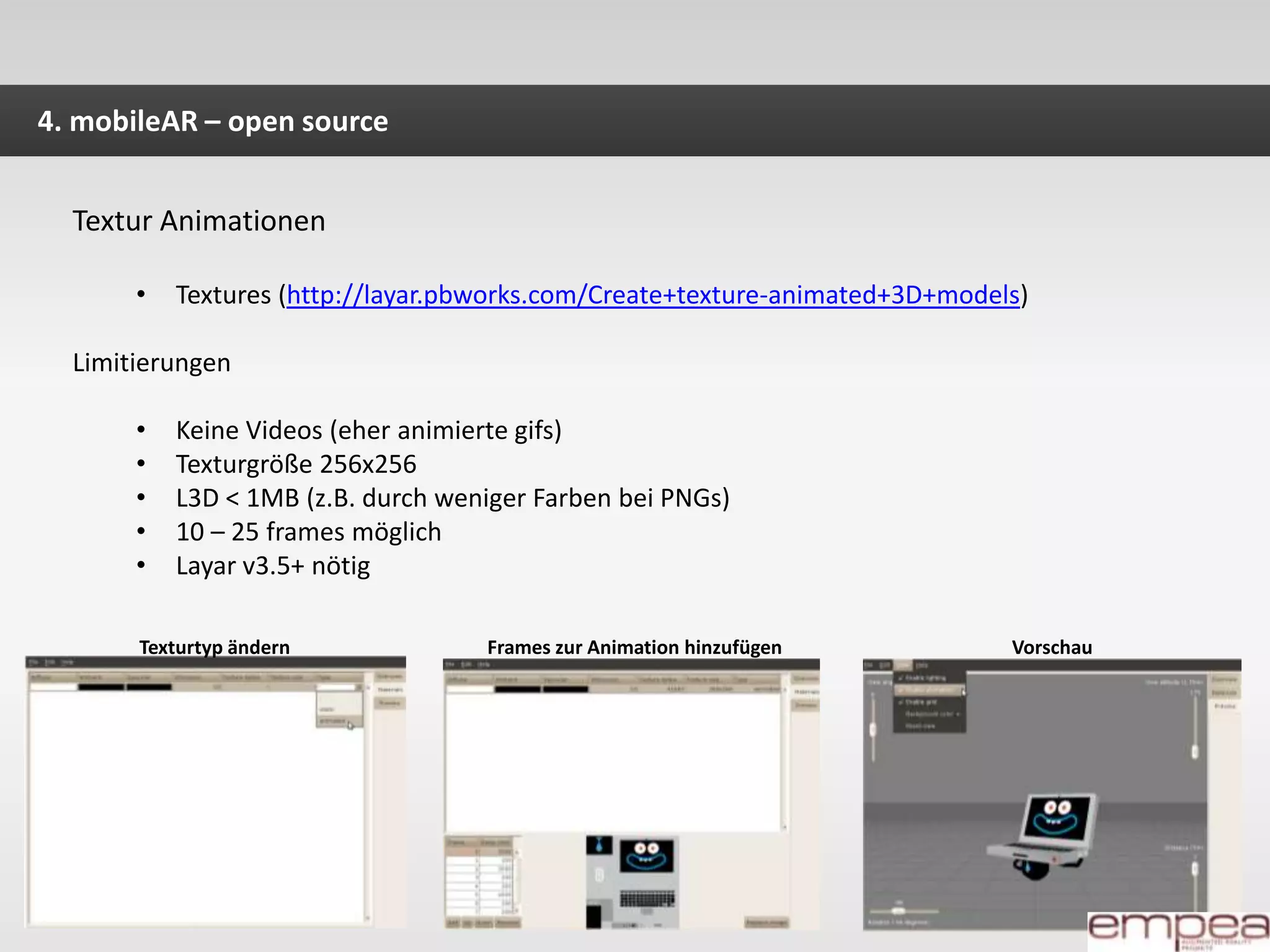 Fehlendes ZahlenmaterialAR hinter den KulissenPTAMM ist die Zukunft