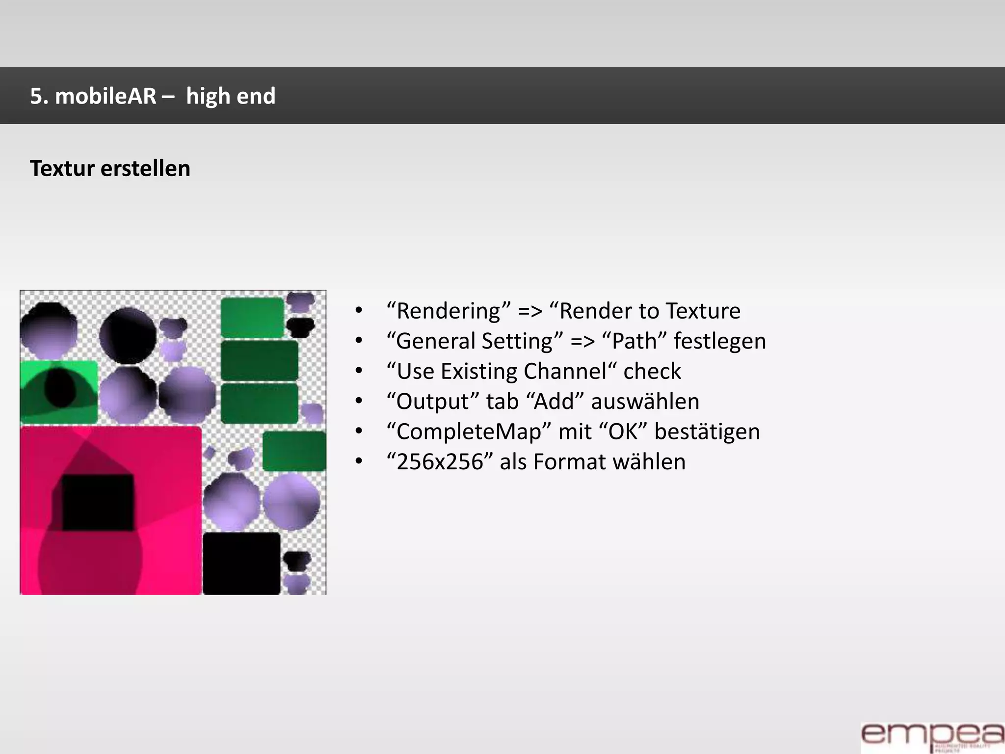 2. Vorstellung verschiedener PlattformenTexturen von 512x512 bis 2048x2048