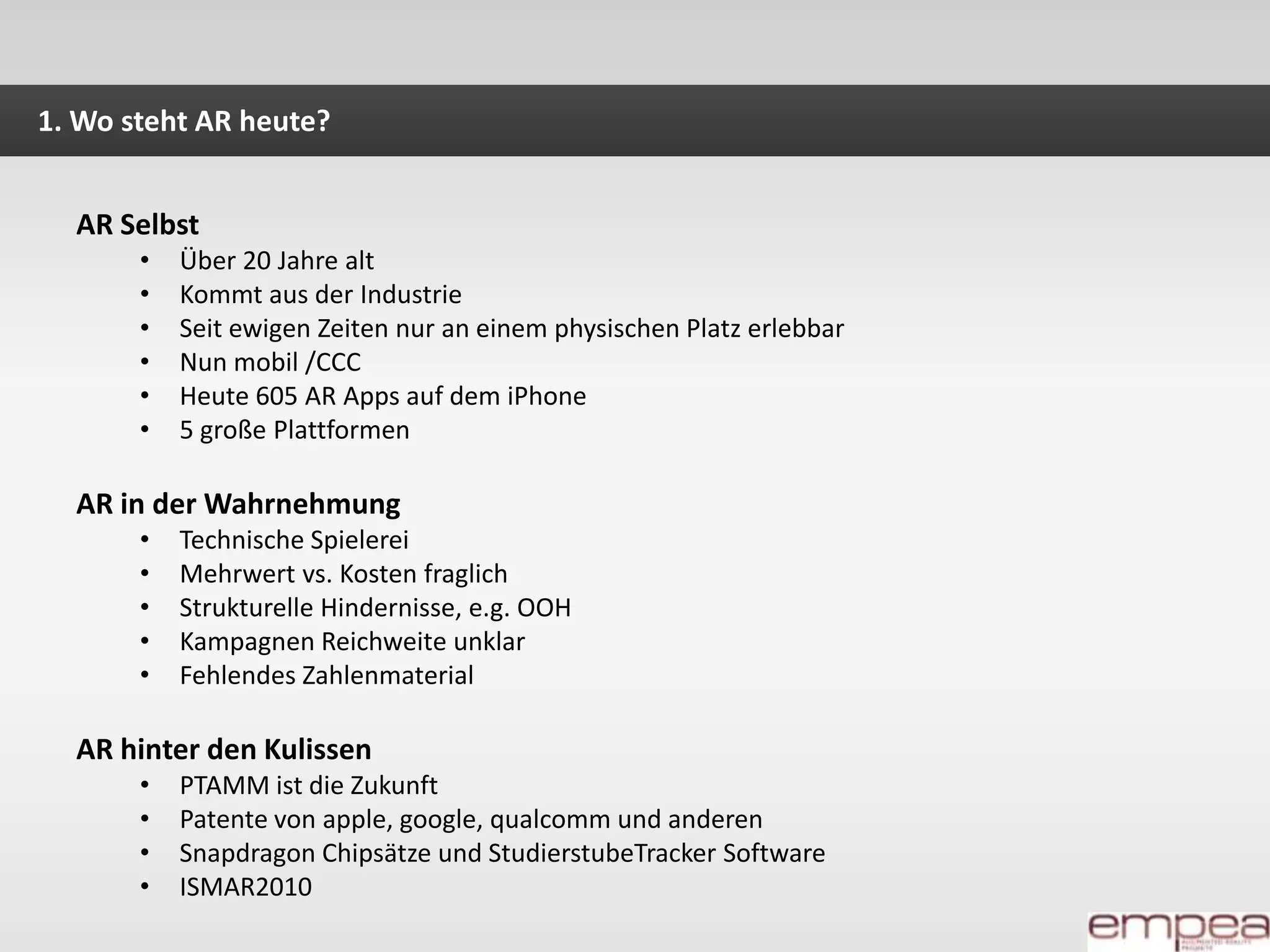 Kurze Vorstellung der Teilnehmer