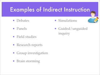 The Indirect & Experiential Instruction Strategies | PDF