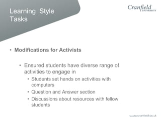 Learning style workshop | PPT