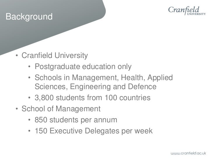 Cranfield university masters thesis