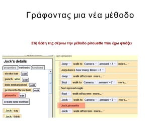 Γράφοντας μια νέα μέθοδο
Στη θέση της σέρνω την μέθοδο pirouette που έχω φτιάξει
 