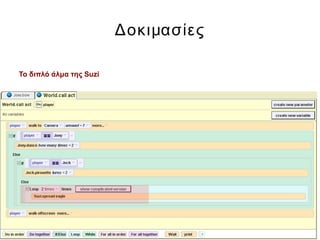 Δοκιμασίες
Το διπλό άλμα της Suzi
 