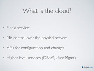 Cloud Native DevOps with cloud.gov Workshop | PDF