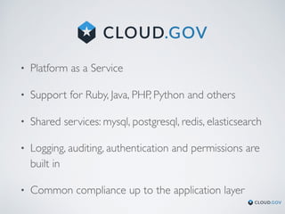 Cloud Native DevOps with cloud.gov Workshop | PDF