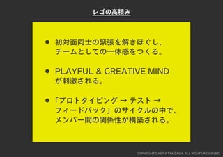 レゴでチームを１つに！チームビルディングWORKSHOP用スライド