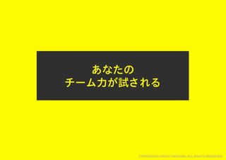 レゴでチームを１つに！チームビルディングWORKSHOP用スライド