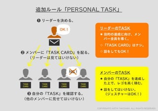 レゴでチームを１つに！チームビルディングWORKSHOP用スライド