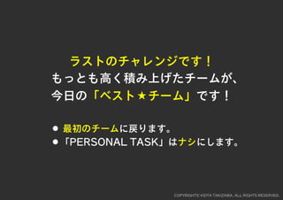 レゴでチームを１つに！チームビルディングWORKSHOP用スライド