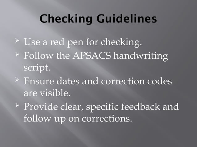 Notebook checking policy for new teachers. | PPTX | Educational ...