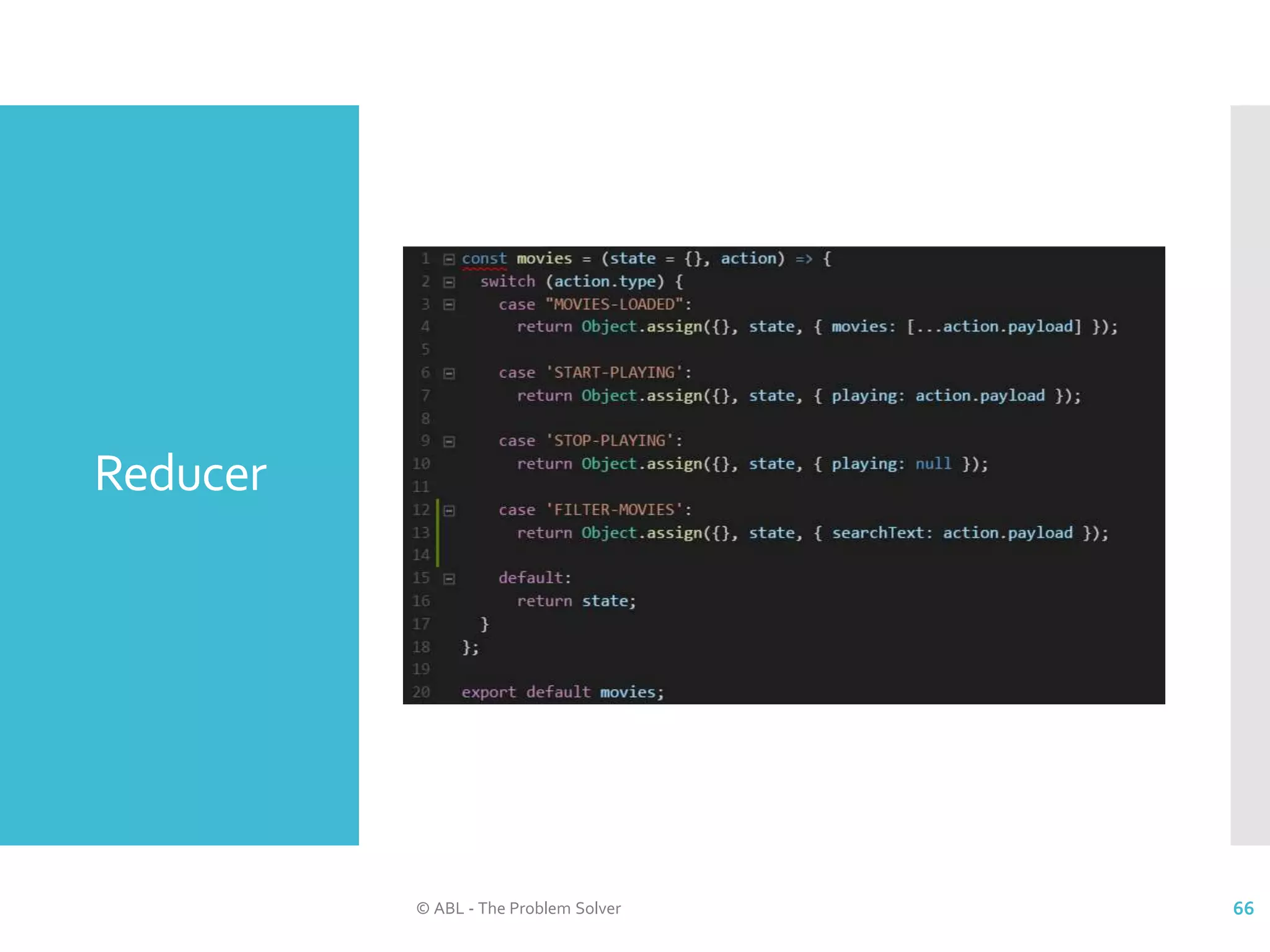 Reducer © ABL - The Problem Solver 66 