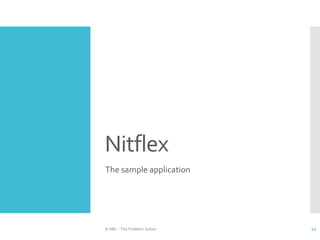 Nitflex
The sample application
© ABL - The Problem Solver 12
 