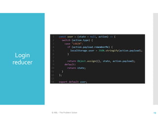 Login
reducer
© ABL - The Problem Solver 29
 