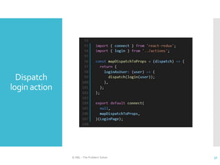 Dispatch
login action
© ABL - The Problem Solver 37
 