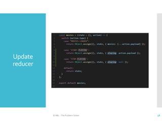 Update
reducer
© ABL - The Problem Solver 58
 