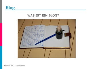 Blog WAS IST EIN BLOG? 