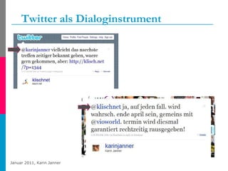 Twitter als Dialoginstrument 