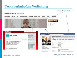 Tools verknüpfen: Verlinkung http://www.nrw-forum.de   