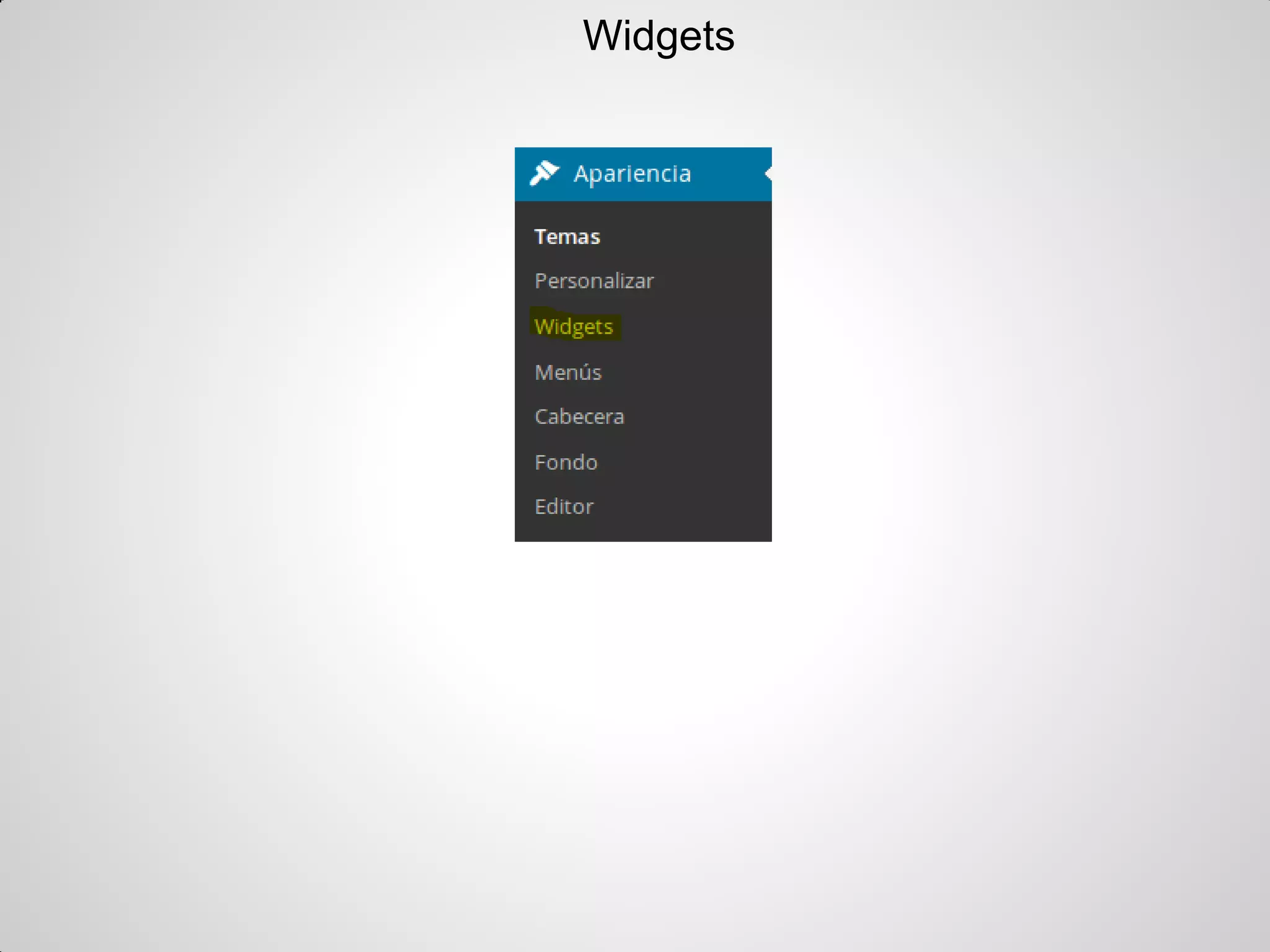 Widgets  