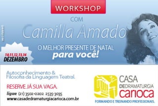 Workshop com Camilla Amado