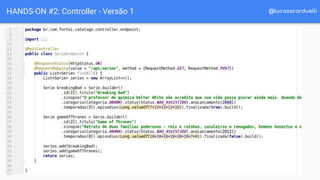 @lucasscarduelliHANDS-ON #2: Controller - Versão 1
 