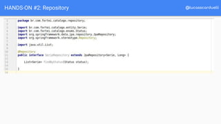 @lucasscarduelliHANDS-ON #2: Repository
 