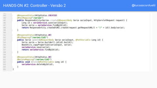 @lucasscarduelliHANDS-ON #2: Controller - Versão 2
 