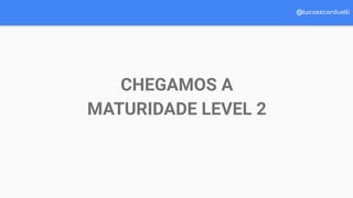 @lucasscarduelli
CHEGAMOS A
MATURIDADE LEVEL 2
 