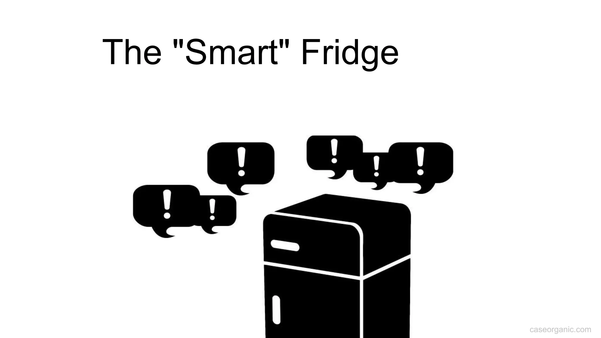 caseorganic.com
The "Smart" Fridge
 