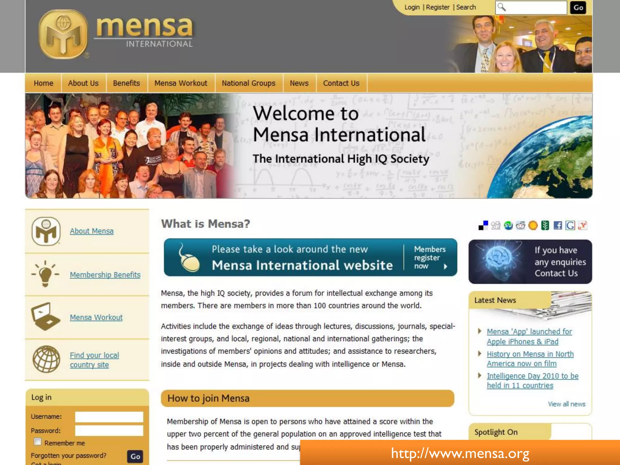 http://www.mensa.org
 