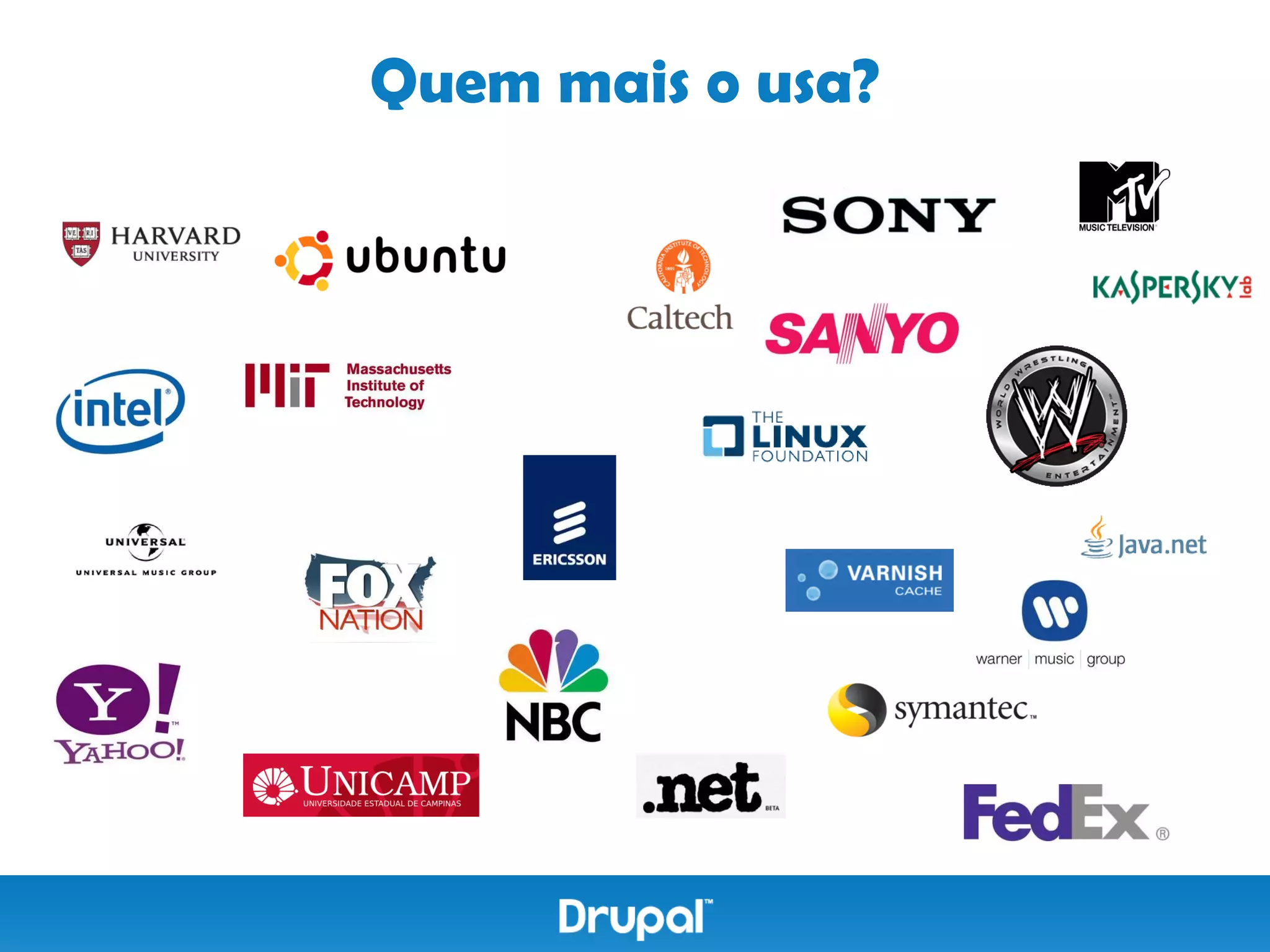 Quem mais o usa?
 