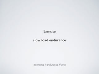 Exercise
slow load endurance
#systema #endurance #time
 
