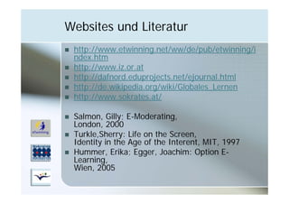 Workshop - eTwinning