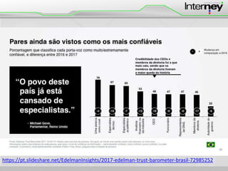 https://pt.slideshare.net/EdelmanInsights/2017-edelman-trust-barometer-brasil-72985252
 
