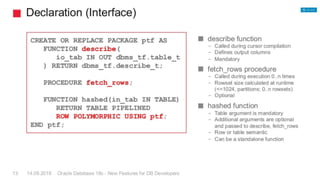 © Copyright 2018
ORACLE DATABASE 18C
 