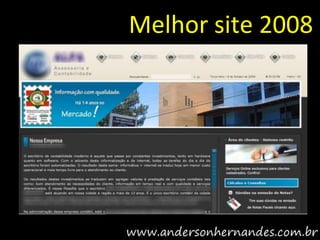 Melhor site 2008
 