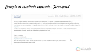 Exemplo de resultado esperado - Tecnospeed
 