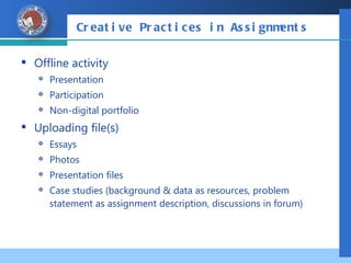 Creating Online Assessment Using Moodle CMS | PPT