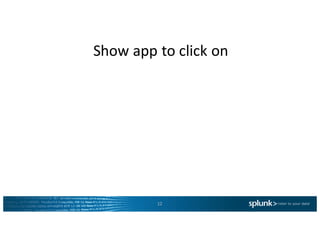 Show	app	to	click	on
12
 