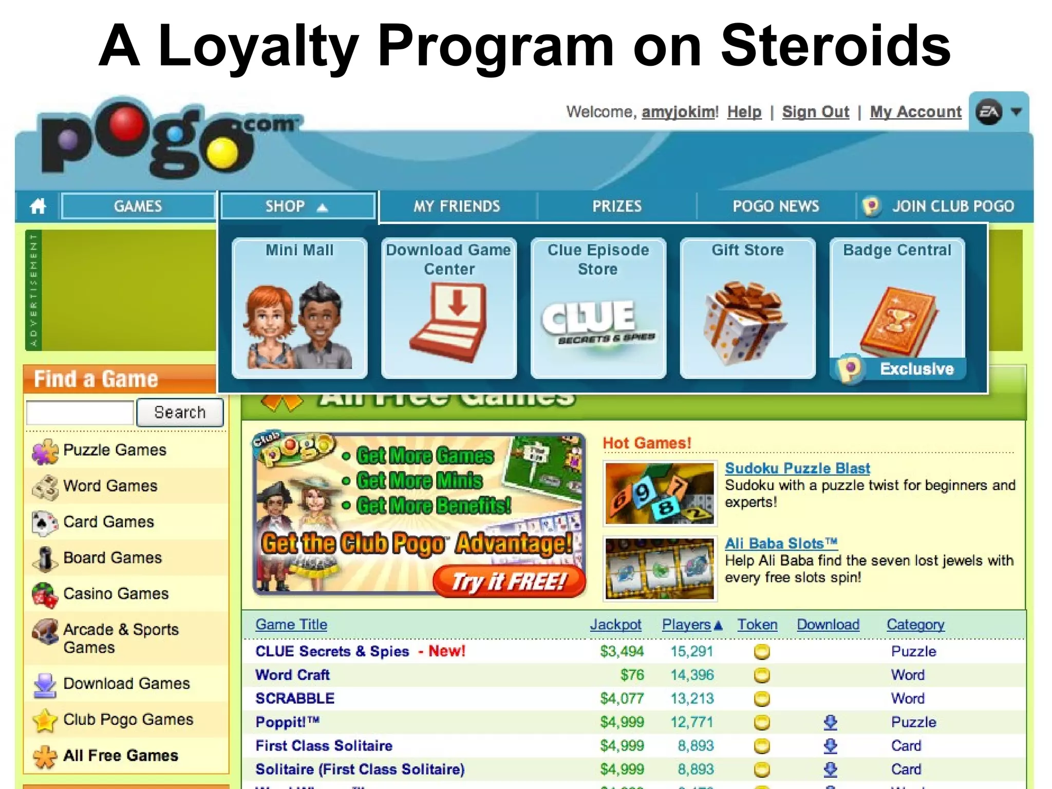 A Loyalty Program on Steroids
 