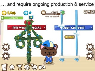 … and require ongoing production & service
 